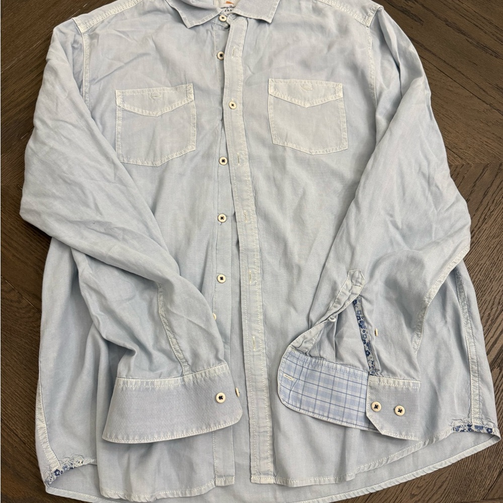 Tommy Bahama Light Blue Island Modern Fit Shirt